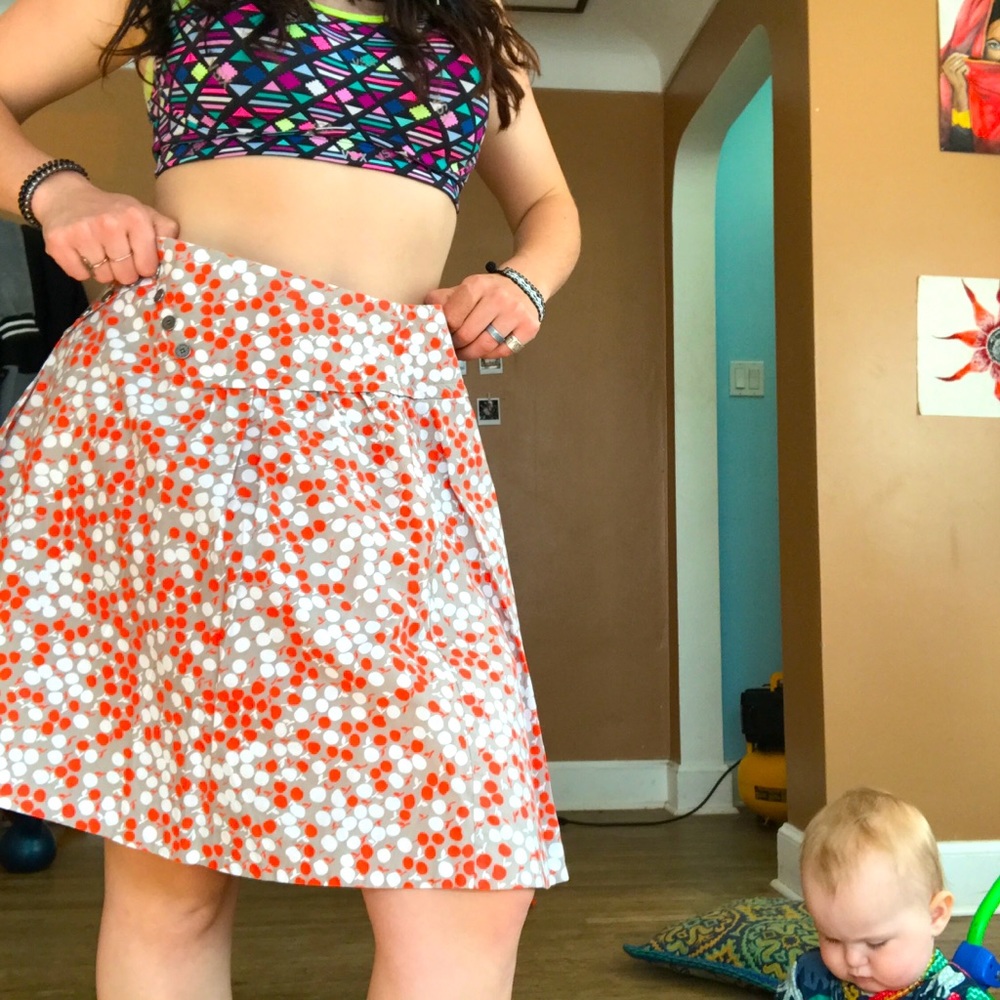 Anthropologie Girls from Savoy Apple Skirt, 6